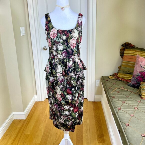 Peruvian Connection Dress Sleeveless Antique Floral Rafaela NWT (M) - Picture 1 of 9